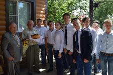 Поездка студентов КТТ в город Семикаракорск. Творческая группа «Наследие» в гостях у Быкадорова Я. И.
